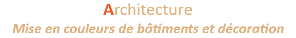 Architecture Mise en couleurs de bâtiments et décoration